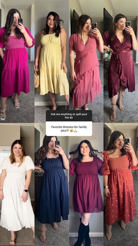 Midsize family photo dresses - most from Amazon, others from showpo. Lots of these would be great for wedding guest dresses, baby shower dresses, bridal shower dresses, etc  

#LTKFindsUnder50 #LTKStyleTip #LTKMidsize