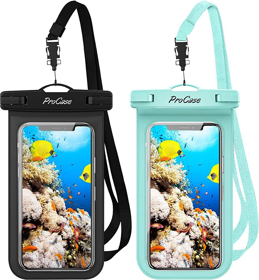 ProCase Universal Waterproof Case Phone Pouch Holder, 7" Underwater Cellphone Dry Bag for iPhone ... | Amazon (US)