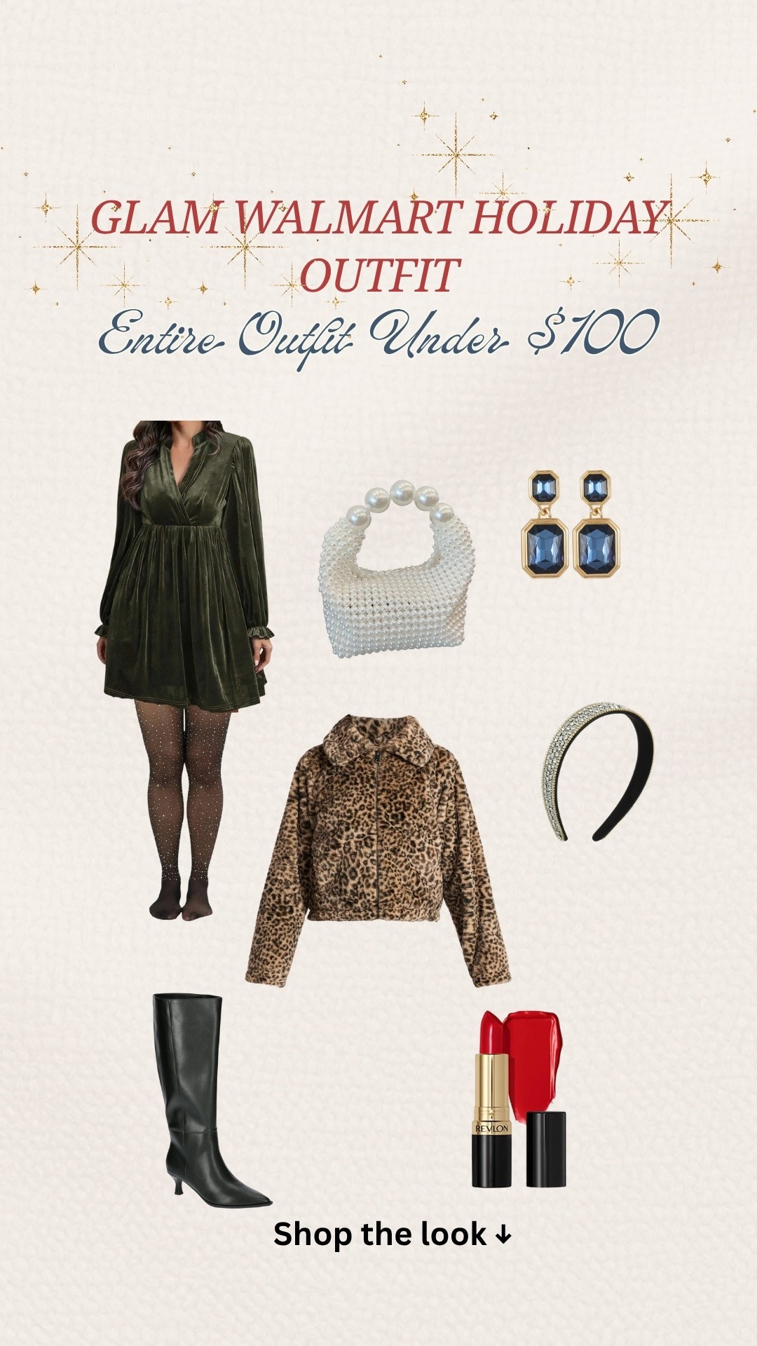 Chic Holiday Night-Out Look ✨

Velvet and leopard… the ultimate winter glam combo ✨
This outfit is cozy, festive, and perfect for holiday parties or nights out.
Shop the full look below 💕👇

#LTKHoliday #HolidayGlam #WalmartFashion #VelvetDress #LeopardJacket #Under100Style #LTKWinter #LTKGlam #AffordableHolidayStyle #BrittanyBlooms

#LTKFindsUnder100 #LTKSeasonal #LTKOver40