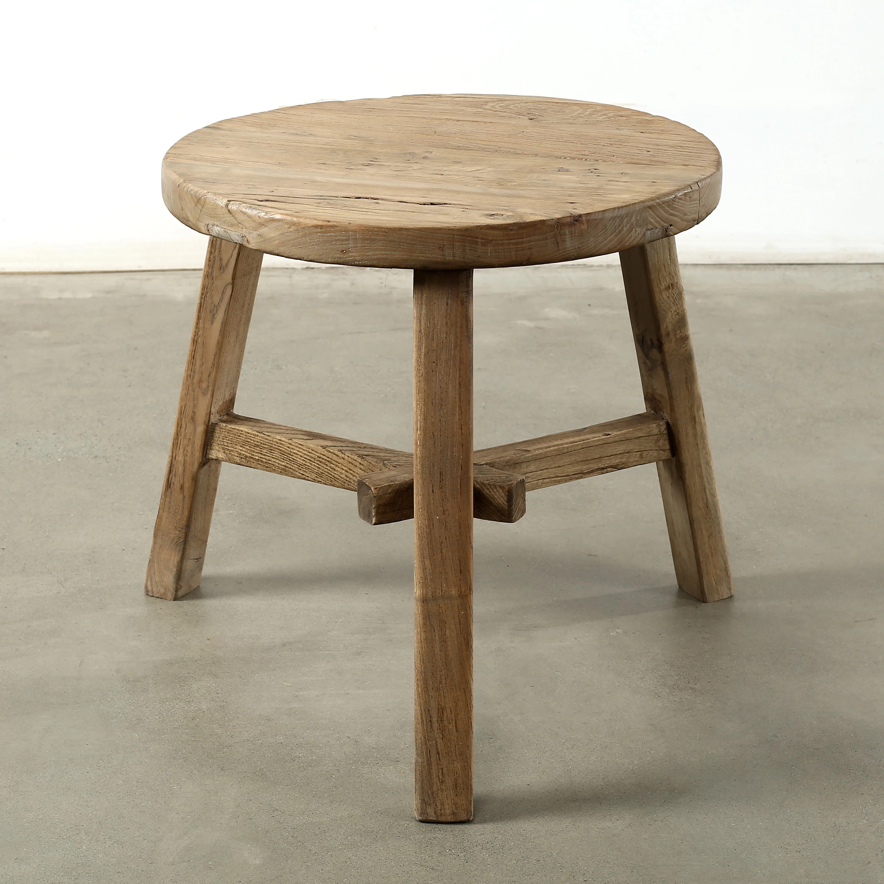 Approx. 20 Inches Round Side Table Weathered Natural | Perigold