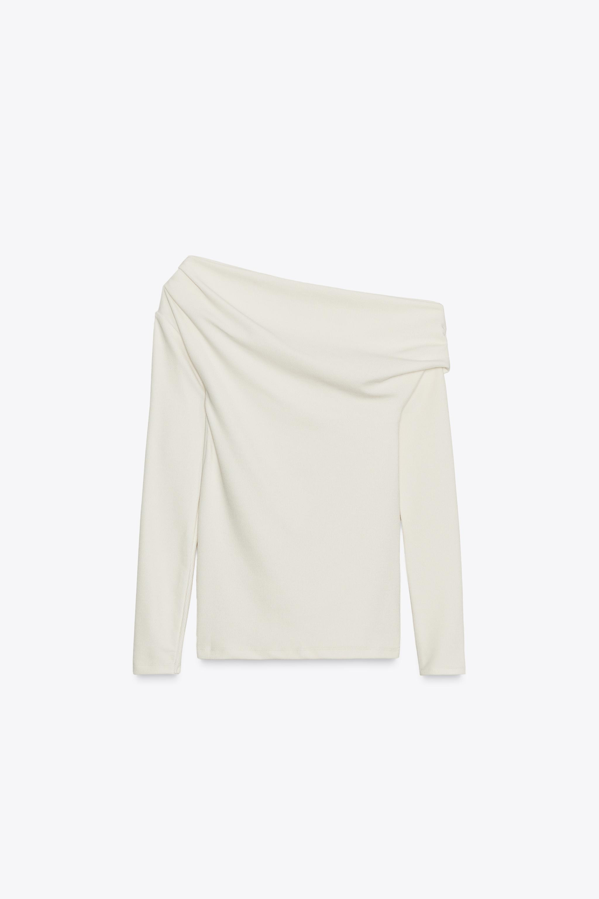 ASYMMETRIC SOFT T-SHIRT | Zara UK
