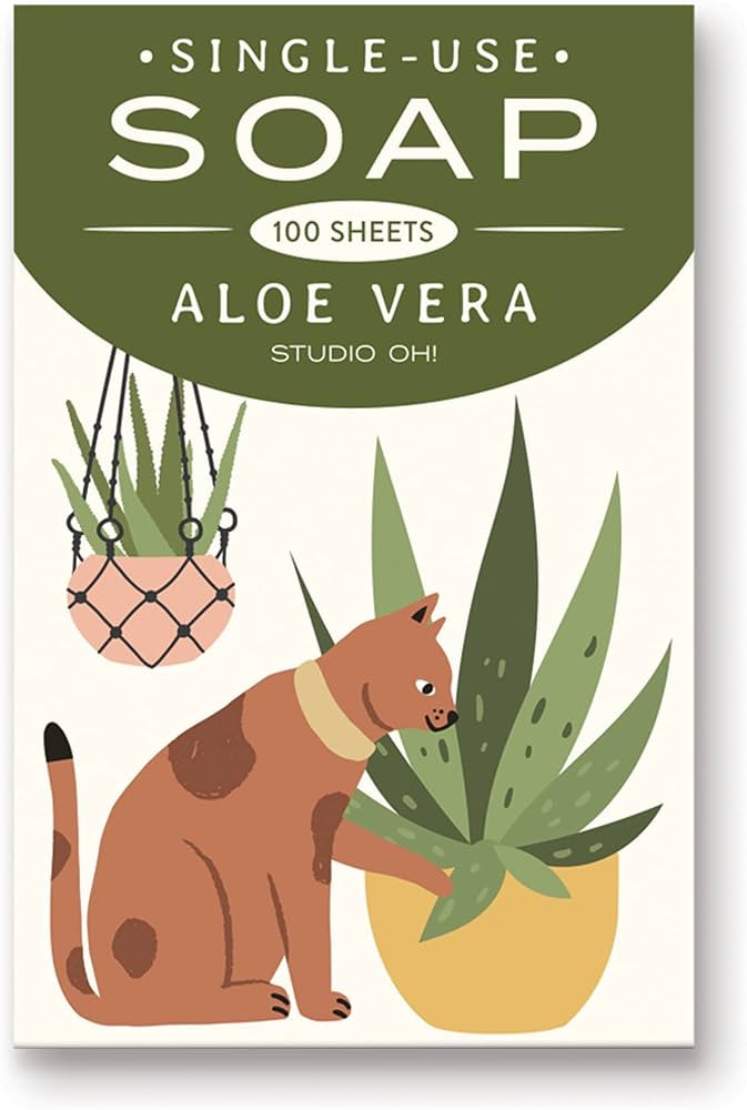 Studio Oh! Single-Use Soap Sheets 100-Count - Plant Addict - Portable Hand Washing Soap Sheets in... | Amazon (US)