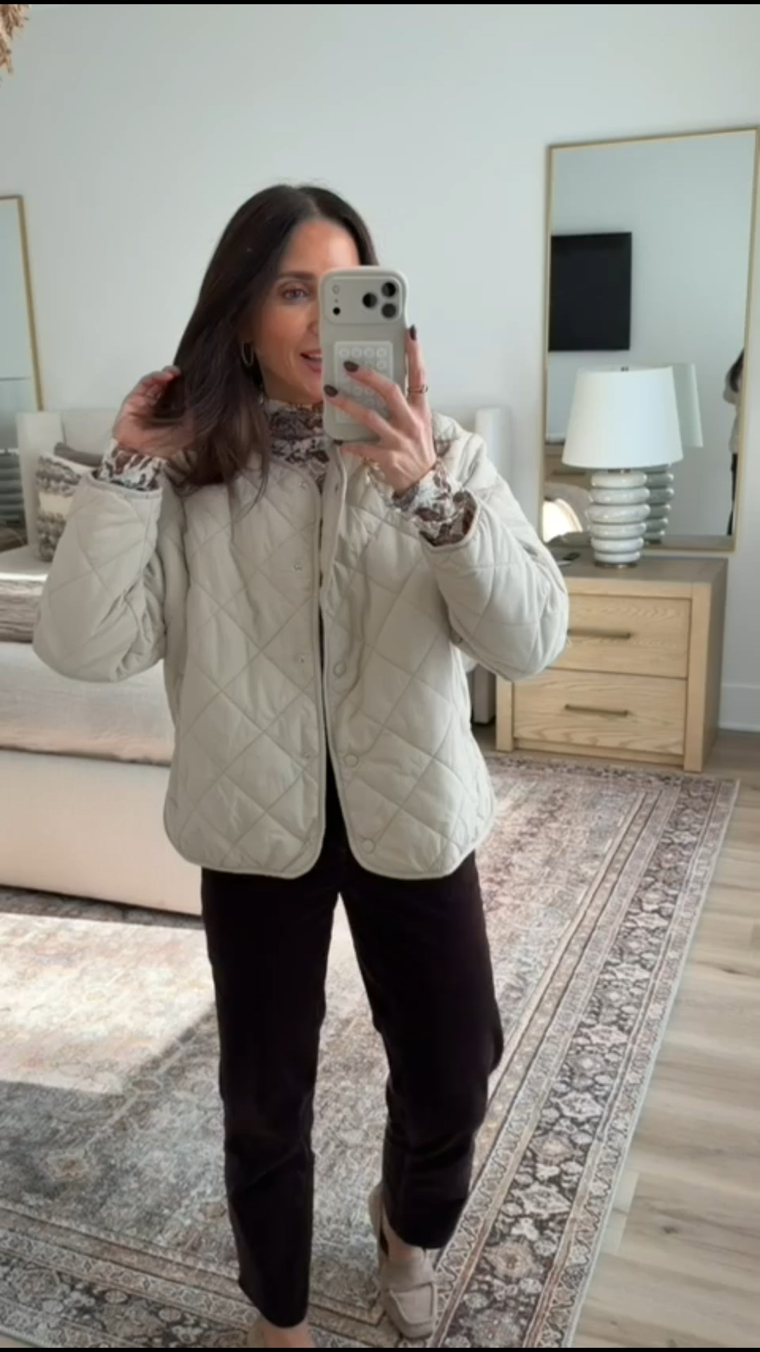 Trendy jacket, wuilted jacket, look for less, designer inspired, fall jacket, target finds, annabrstyle.

#LTKFindsUnder50 #LTKFindsUnder100 #LTKOver40