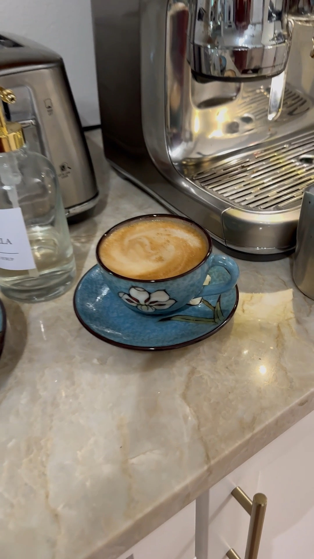 Weekend cappuccino treat. Love my Breville espresso machine. Coffee station, kitchen, decor, coffee, decor. ￼

#LTKHome #LTKdayinmylife #LTKstorytime