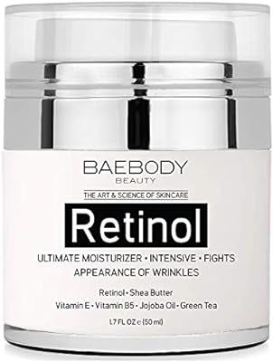 Baebody Retinol Moisturizer Cream with Retinol, Jojoba Oil & Vitamin E, 1.7 Ounces | Amazon (US)
