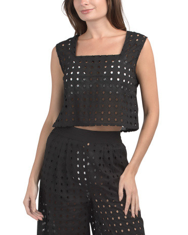 Cotton Eyelet Cover-up Tank | Cover-ups | Marshalls | Marshalls