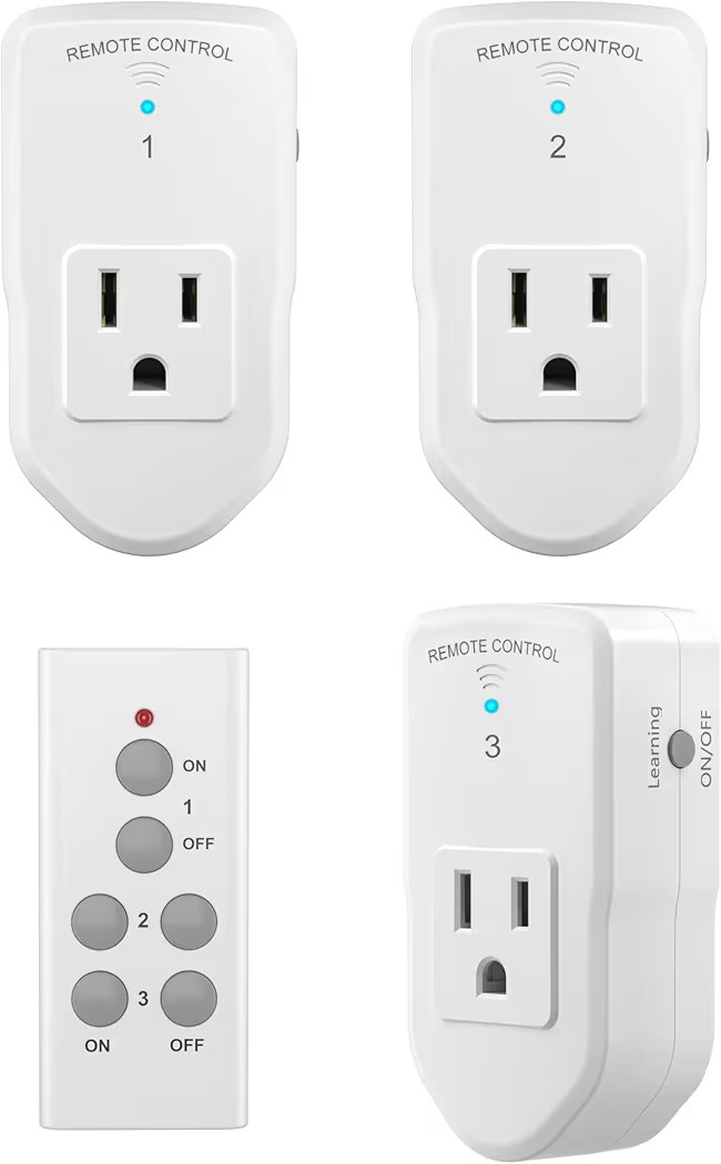 BN-LINK Wireless Remote Control Electrical Outlet Switch for Lights, Fans, Christmas Lights, Smal... | Amazon (US)