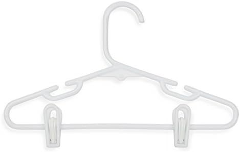 Honey-Can-Do HNGT01329 Kid's Tubular Hanger with Clips White, 18-Pack | Amazon (US)