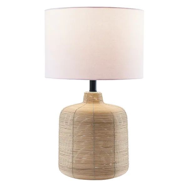 Jolina Rattan Table Lamp - Petite Rattan/Brass | Bed Bath & Beyond