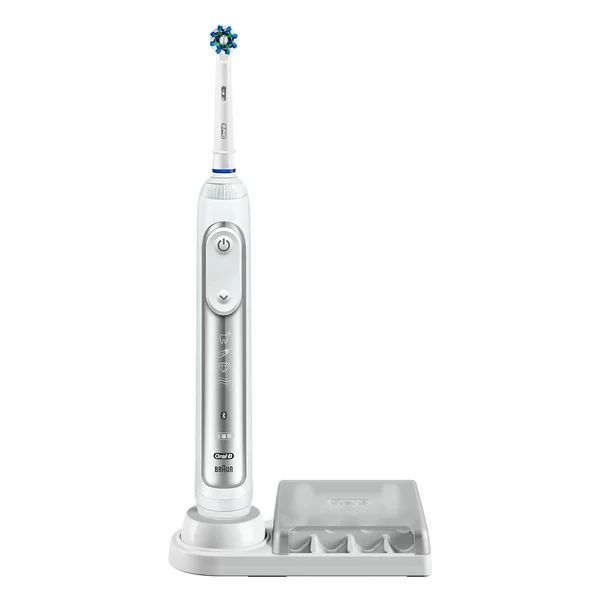 Oral-B Genius 6000 Rechargeable Electric Toothbrush, White, 1 Ct | Walmart (US)