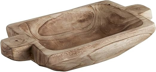 47th & Main Paulownia Wood Decorative Tray, 17" L x 9.84" W, Natural | Amazon (US)