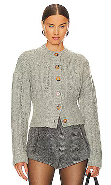 L'Academie Eleni Knit Sweater in Grey from Revolve.com | Revolve Clothing (Global)
