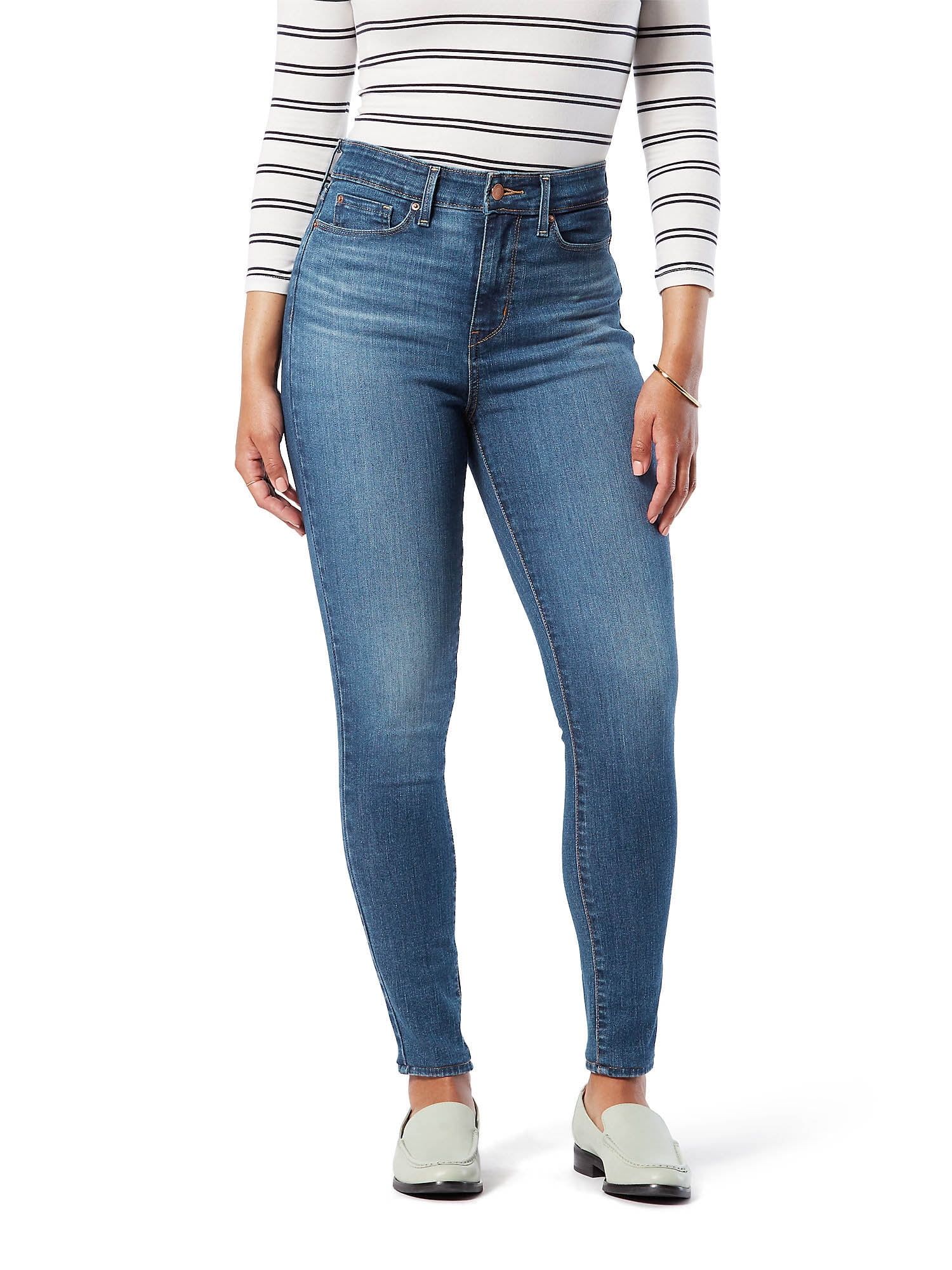 Signature by Levi Strauss & Co. Women's High Rise Skinny Jeans - Walmart.com | Walmart (US)