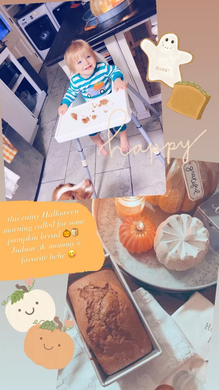 this rainy Halloween morning called for some pumpkin bread 🎃🍞 - Judson (& mommy’s) favorite hehe 😋 happy halloween from our little pumpkin!! 🧡

#LTKHalloween #LTKSeasonal #LTKHoliday