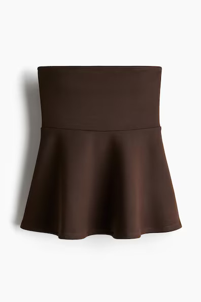 H & M - Peplum Tube Top - Brown | H&M (US + CA)