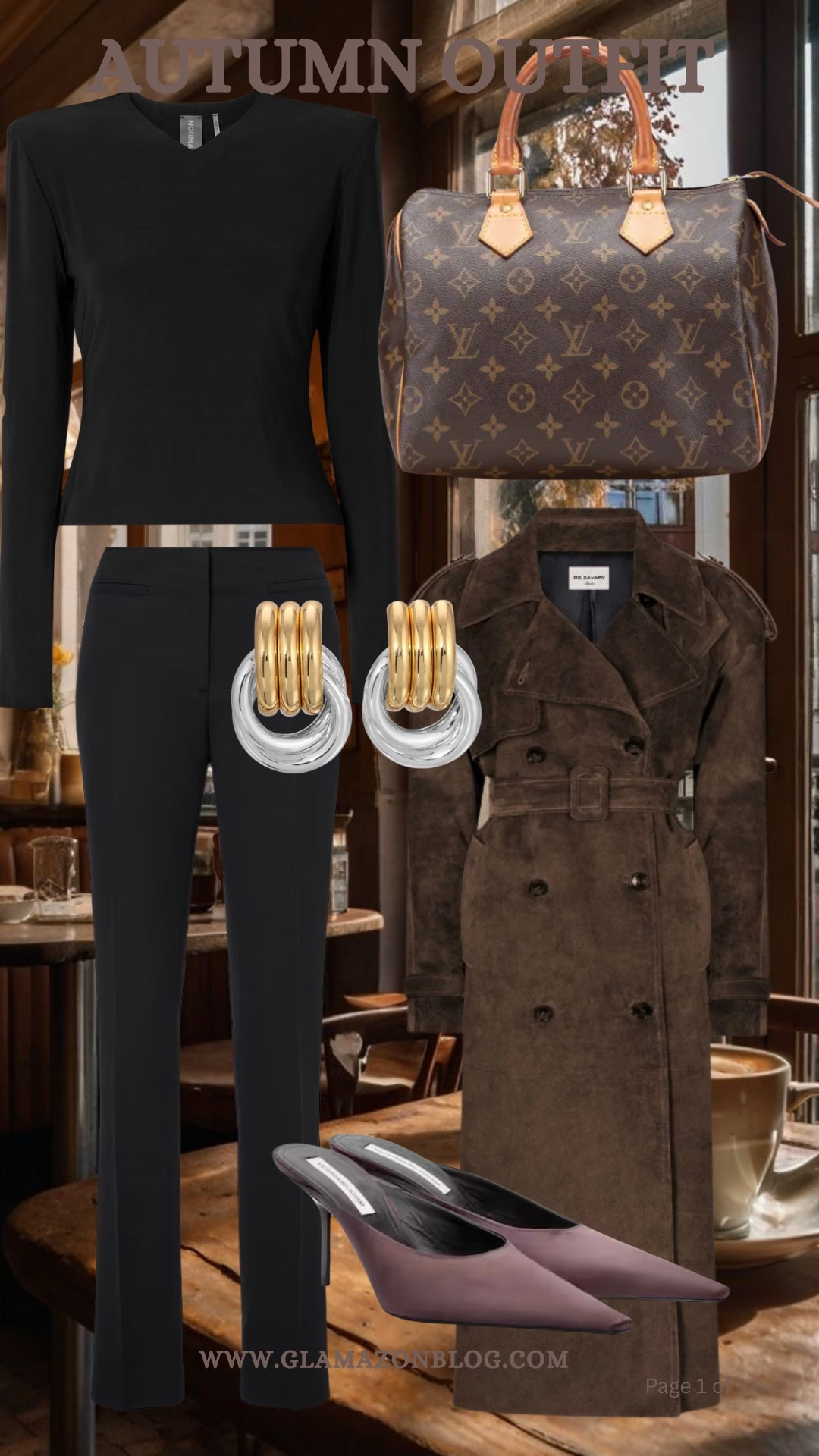 Autumn outfit, suede coat, suede trench coat, statement earrings, toteme trousers, cigarette trousers, shoulder pads top 

#LTKautumn #LTKeurope #LTKuk