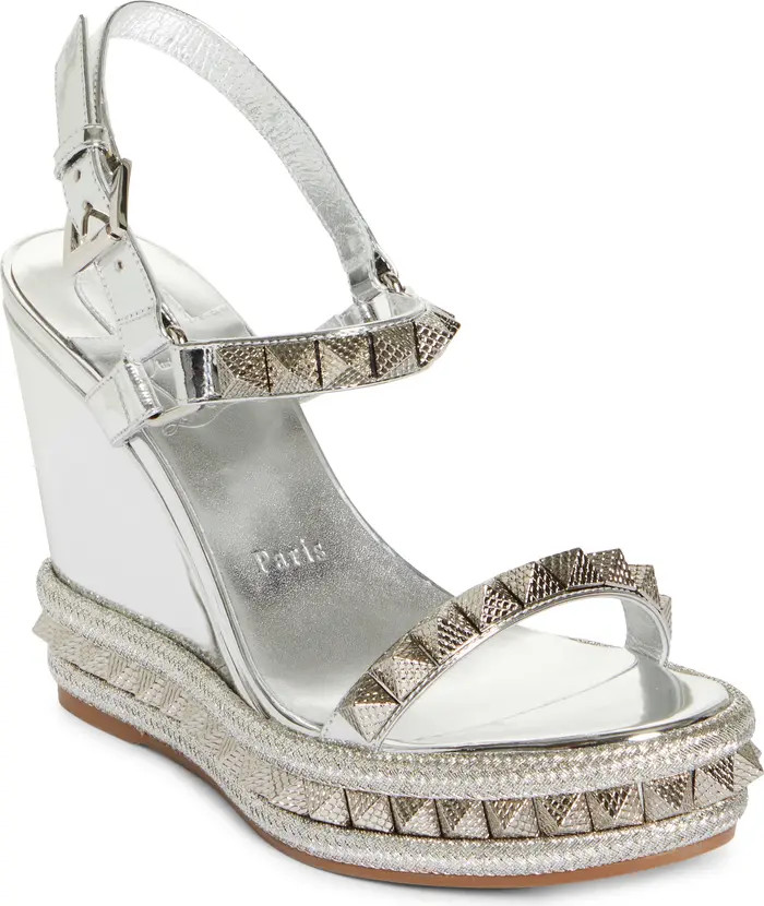Christian Louboutin Pyraclou Espadrille Wedge Sandal (Women) | Nordstrom | Nordstrom