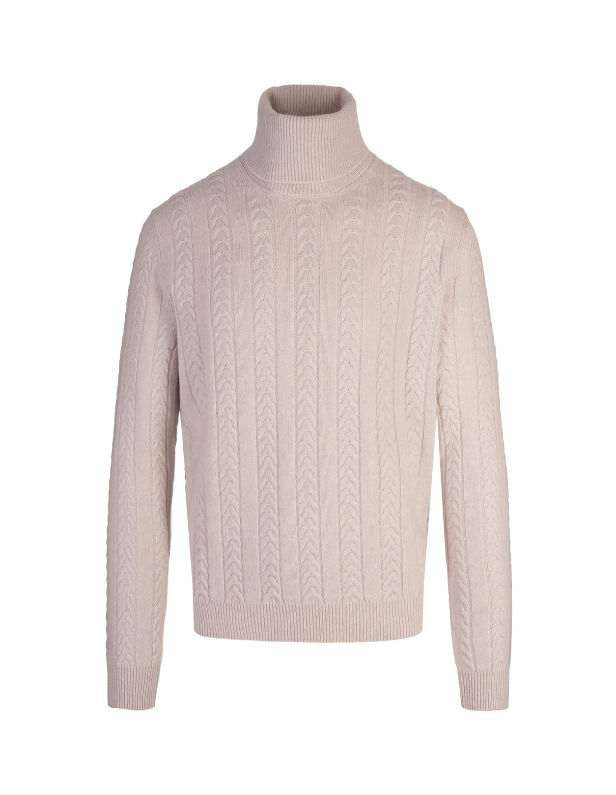 Hugo Boss White Virgin Wool And Cashmere Turtleneck Sweater | Italist.com US
