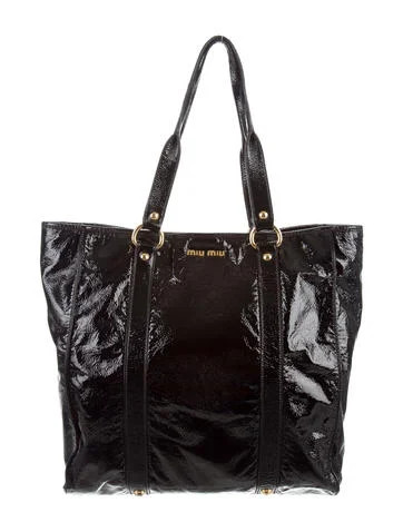 Miu Miu Patent Leather Tote | The Real Real, Inc.