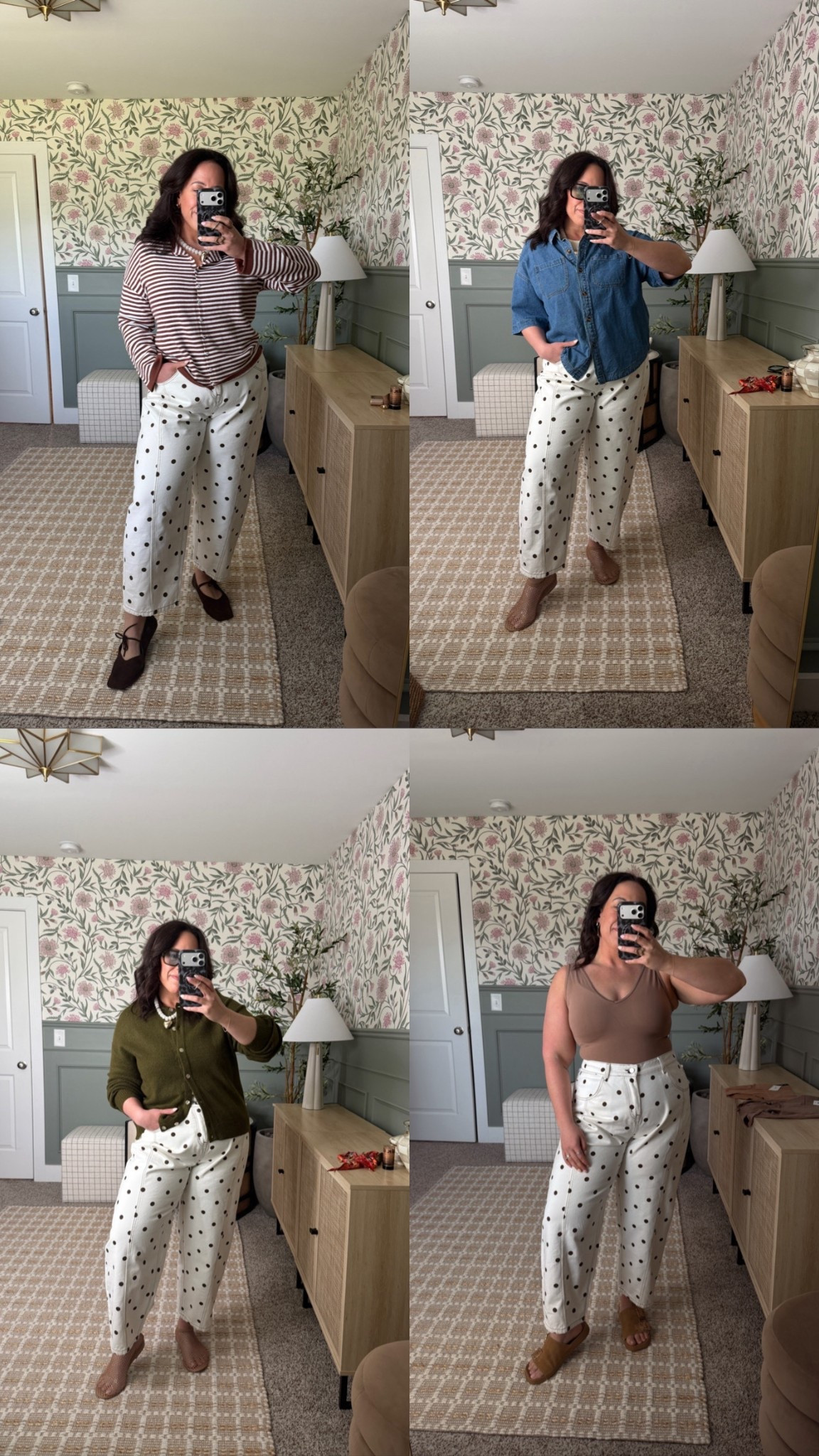 1 trending pant styled 4 ways! Love this midsize styled outfit size XL in pants! 

#LTKmomlife #LTKMidsize #LTKootd