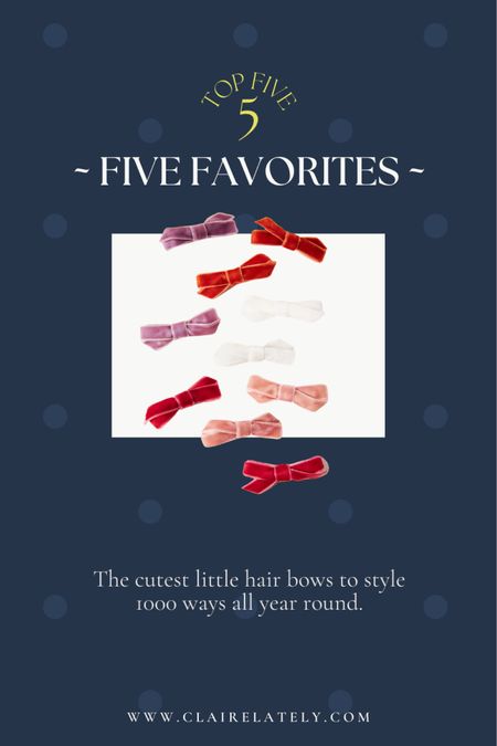 The cutest hair bows to style for holiday, new years, and all year round! 
Love, Claire Lately 

#LTKparties #LTKGiftGuide #LTKHoliday