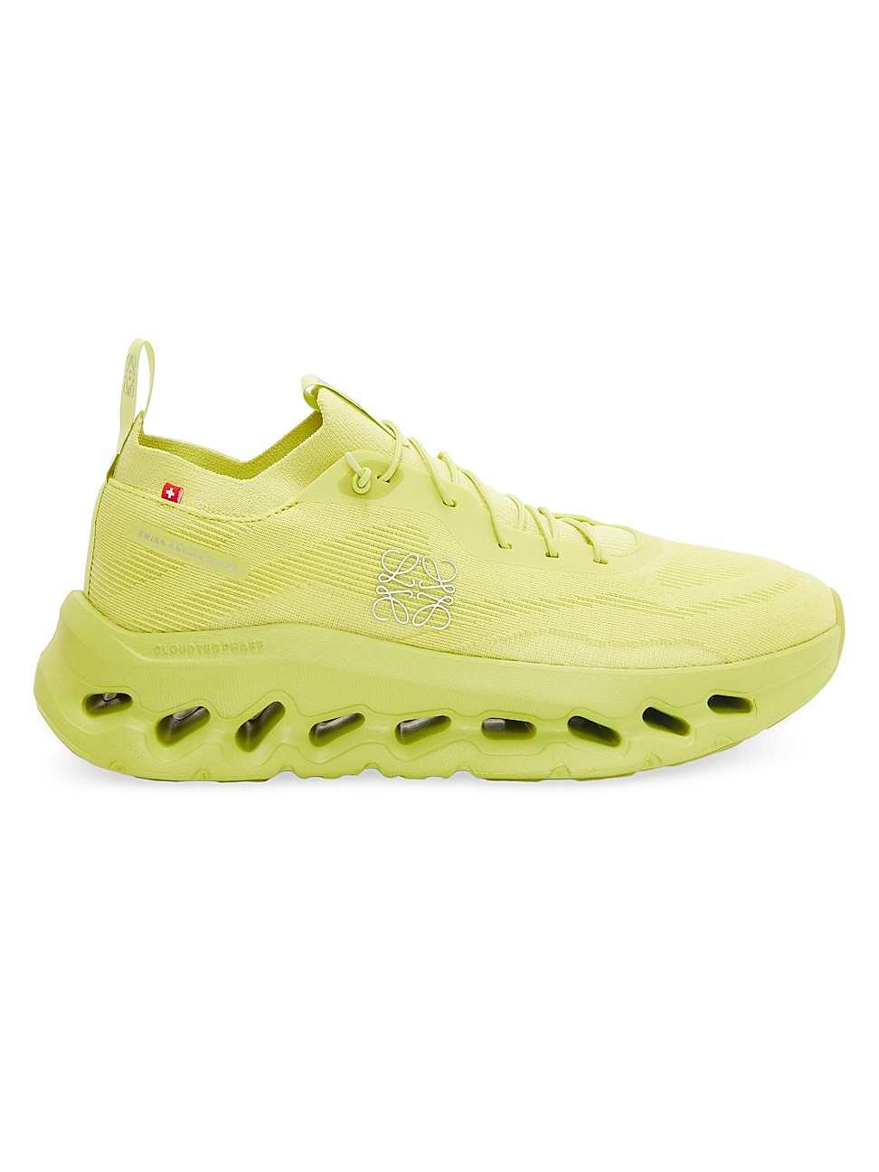 LOEWE x On Women's Cloudtilt Anagram Logo Sneakers - Neon Yellow - Size 5 | Saks Fifth Avenue