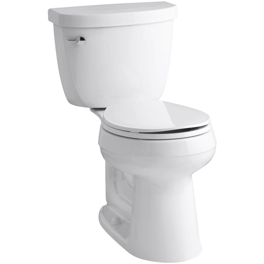 Cimarron Comfort Height 2-Piece 1.6 GPF Single Flush Round Toilet with AquaPiston Flush Technolog... | The Home Depot