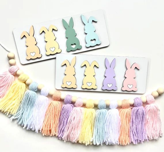 Bunny Shelfie | Shelfie Sign | 3d Spring Sign | Bookshelf Decor | Kids Bookshelf Sign | 3d Sign |... | Etsy (US)