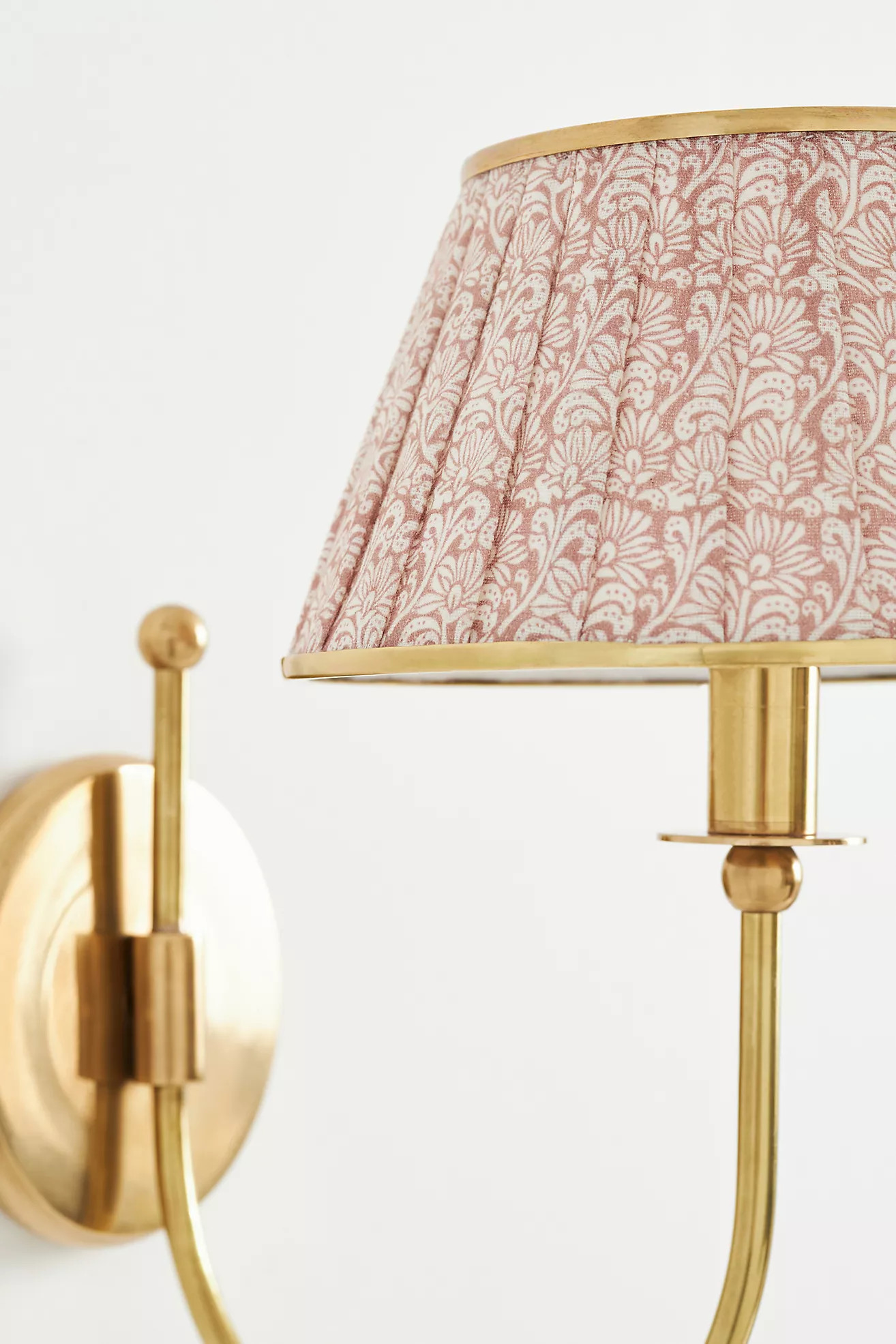 Lee Brass Fabric Shade Sconce Wall Light | Anthropologie (US)