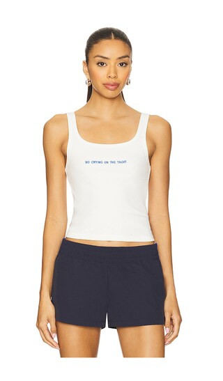 No Crying Tank Top in White | Revolve Clothing (Global)