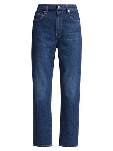 Veronica Beard Joey High-Rise Stretch Straight Ankle Jeans | Saks Fifth Avenue