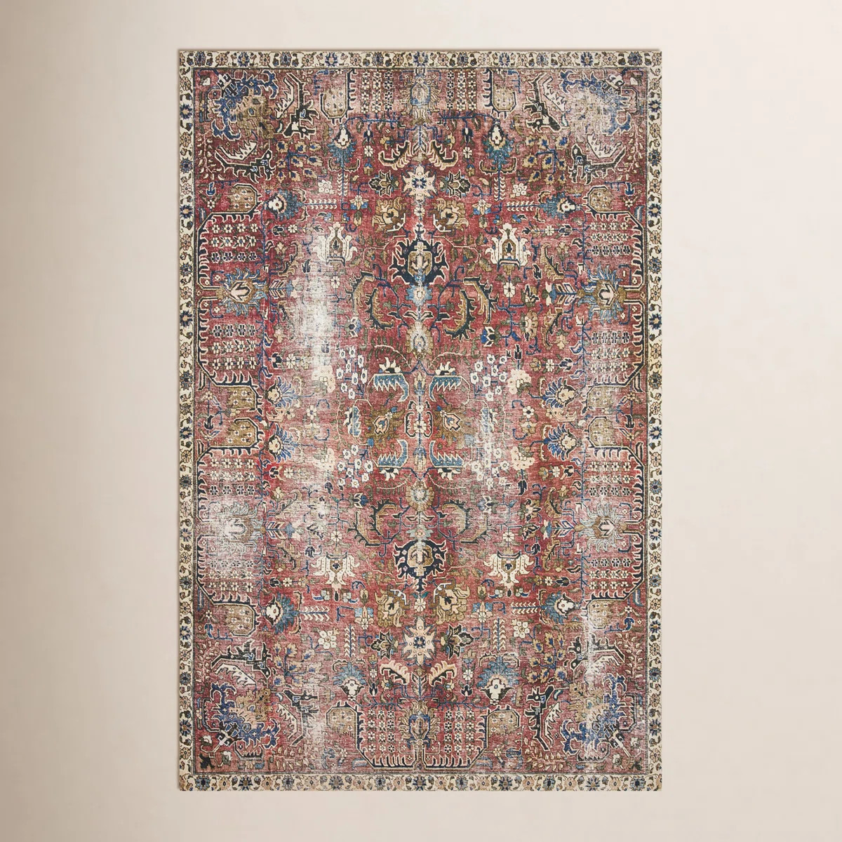 Chris Loves Julia x Loloi Jules Oriental Merlot Rug | Wayfair North America