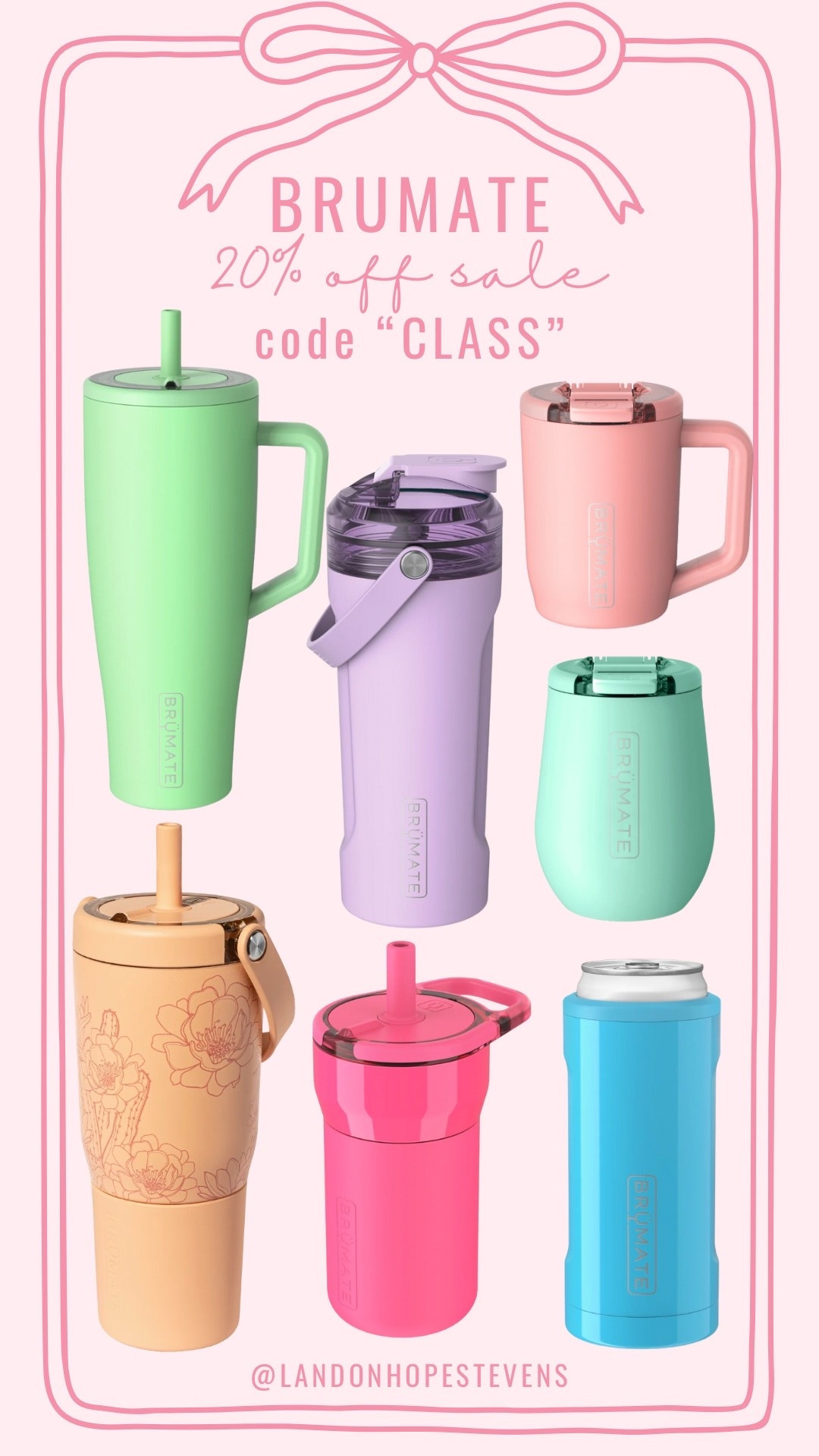 Code “CLASS” saves 20% off most of Brumate’s website right now! Best tumblers/cups/insulated koozies you’ll ever use! 

#LTKFindsUnder100 #LTKSaleAlert #LTKActive