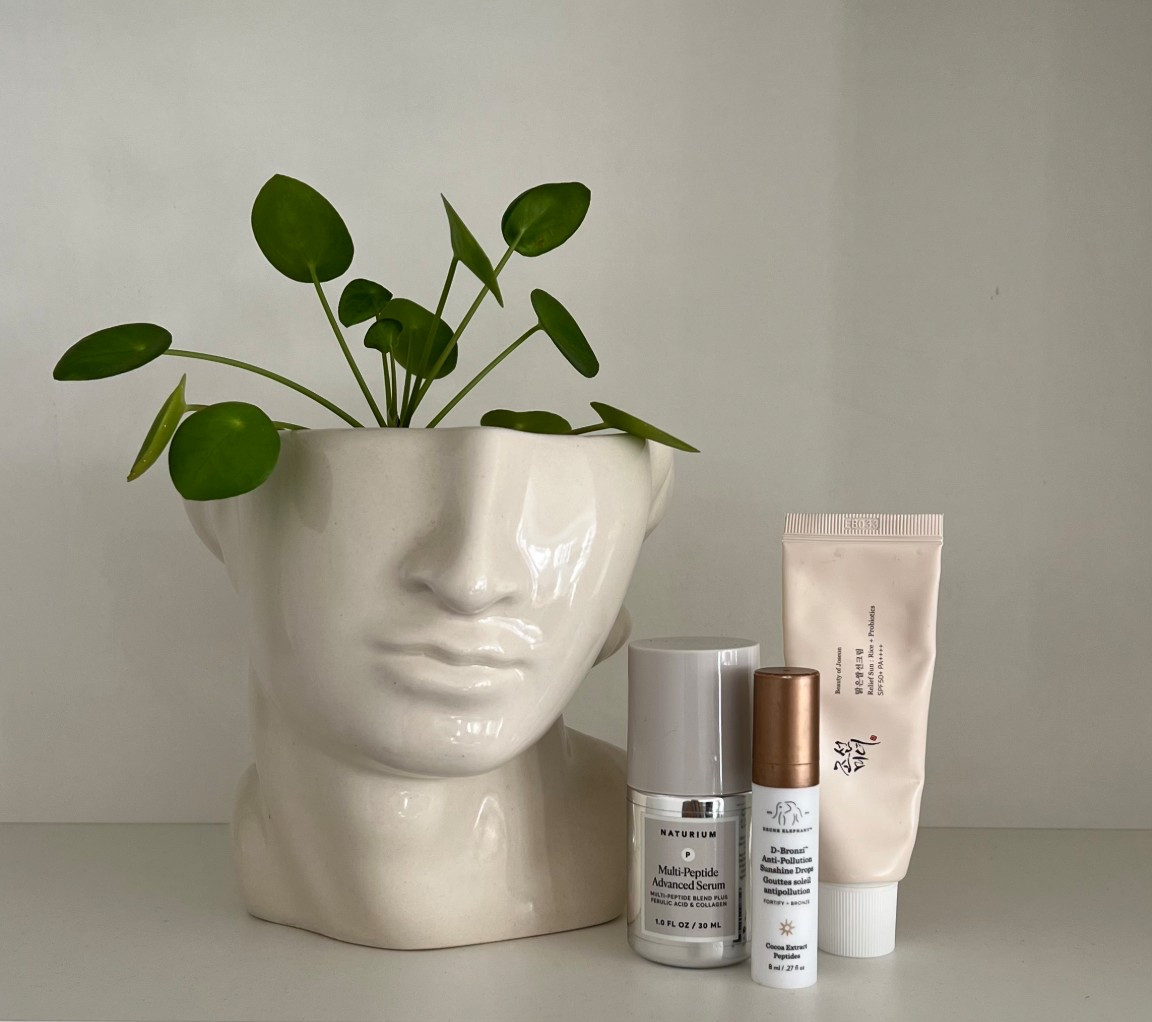 The glowy trio! Love these products so much ~ perfect if you want glowy, hydrated skin. I’ve gone through the serum and spf twice and have almost finished them a third time! The d-bronzi adds the loveliest healthy glow (much needed as the summer tan disappears).

#LTKbeauty
