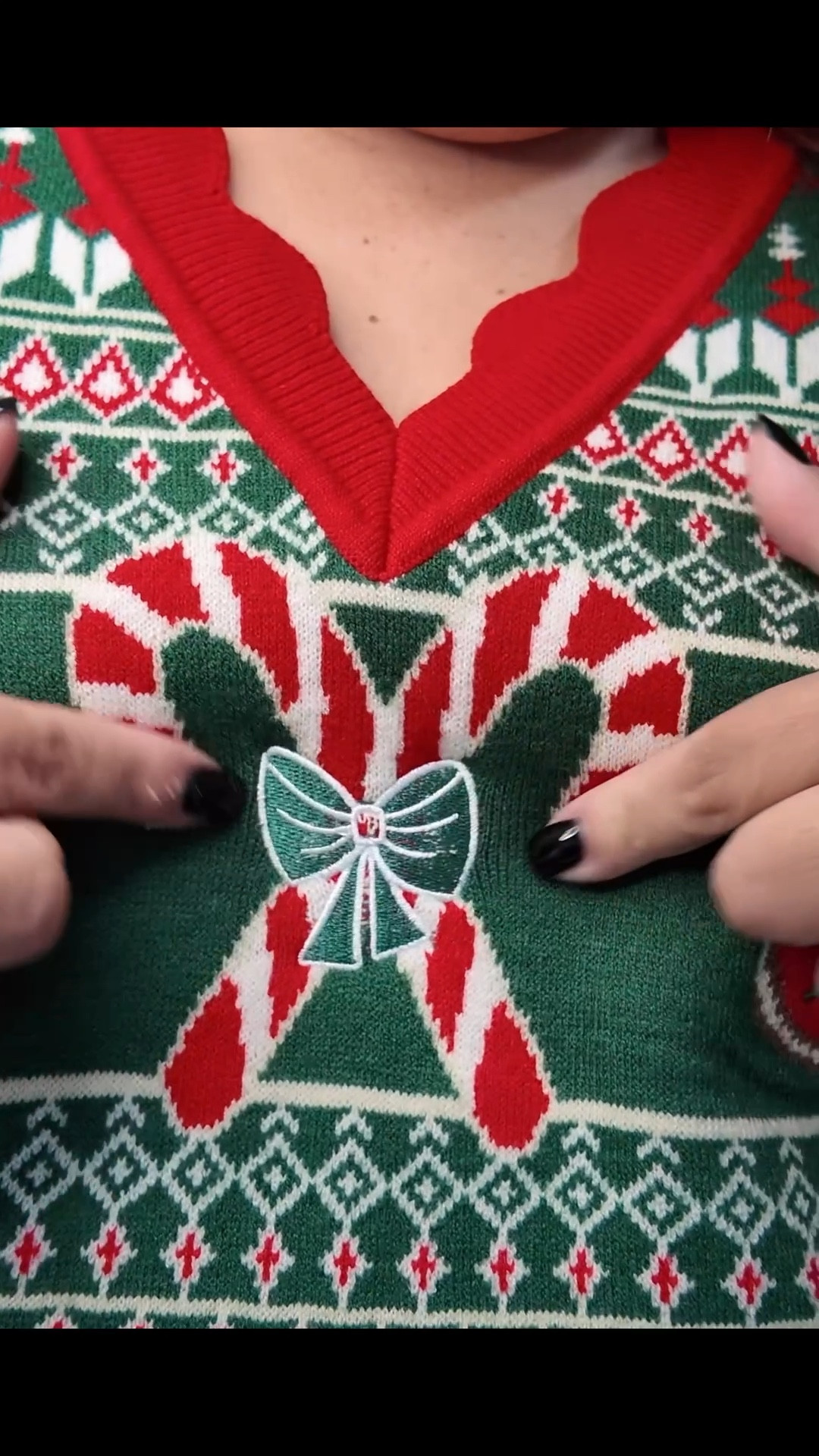 Trying on size large Her Universe Mickey & Minnie Mouse Icon Fair Isle Sweater Vest for Adults Christmas Holiday #disneystore #disneystyle #disneychristmas #disneyhaul 

#LTKTravel #LTKSeasonal #LTKHoliday