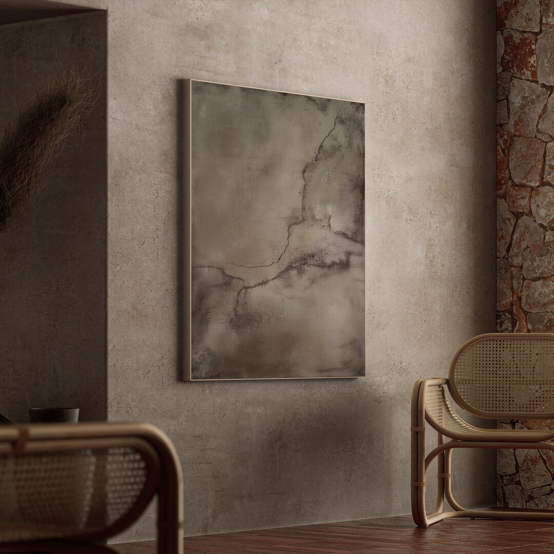 Wabi Sabi Wall Art, Organic Earthy Print, Japandi Design, Dark Abstract Art, Neutral Wall Decor, ... | Etsy (US)