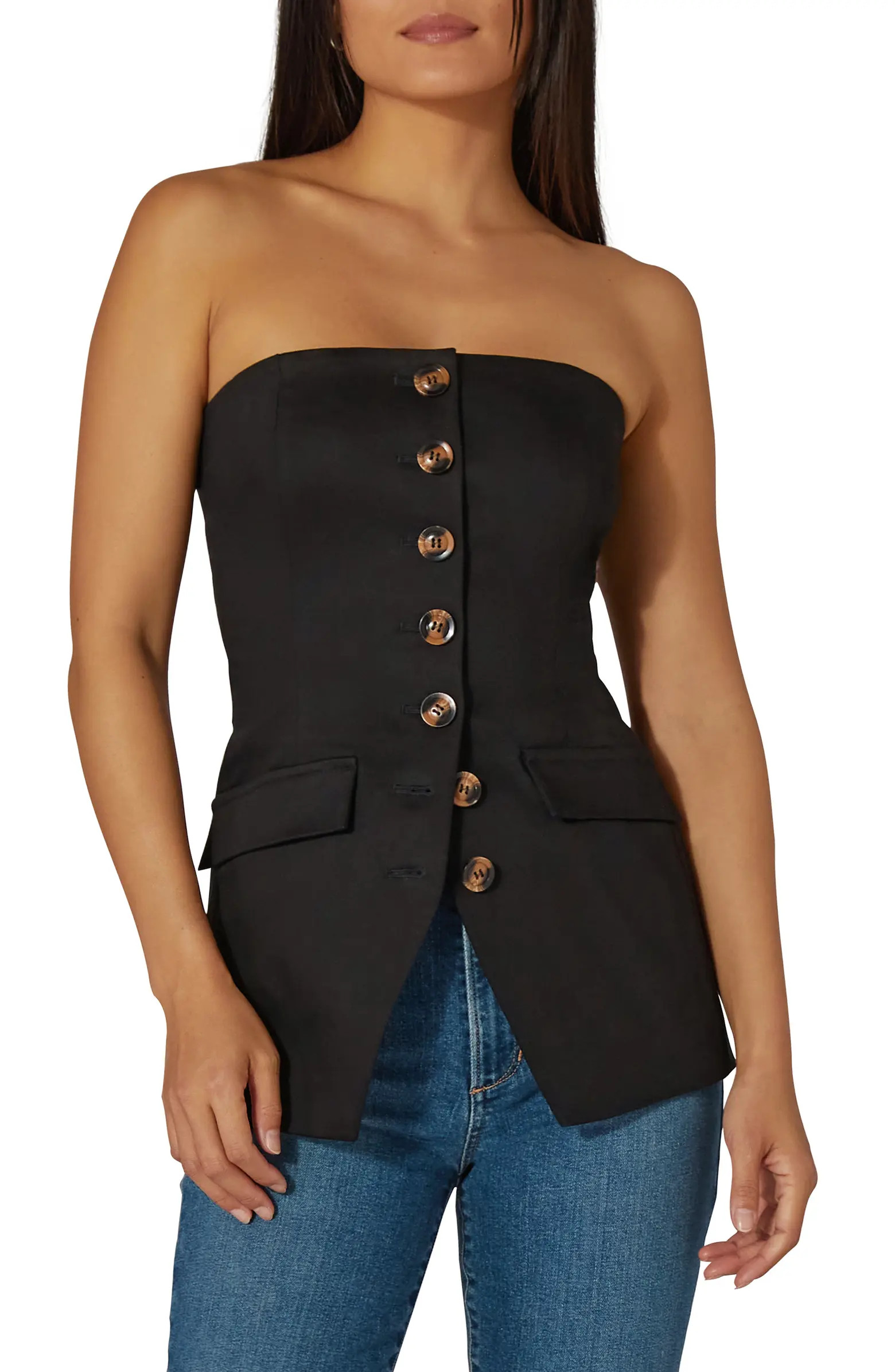 The Phoebe Strapless Bustier Top | Nordstrom