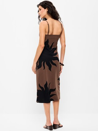 Beaded-Strap Beach Midi Dress | Old Navy (US)