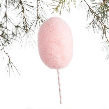 Pink Wool Cotton Candy Ornament | World Market
