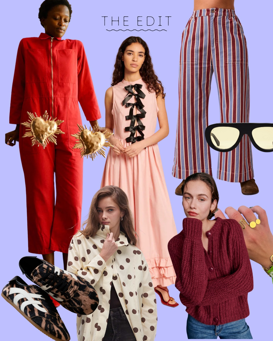 This week’s edit, aka my favourite pieces of the week! Including beyond nine striped trousers, autumnal ready knitwear from Sezane, polka dots from ASOS, leopard print trainers and gold jewellery! Enjoy! 

#LTKautumn #LTKeurope #LTKuk