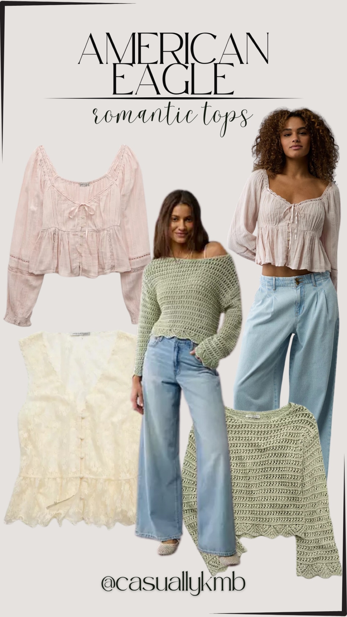 How cute are these romantic tops!!! 



#romantictops #boho #bohotops #americaneagle #new #springoutfitidea

#LTKStyleTip #LTKFindsUnder50 #LTKFindsUnder100