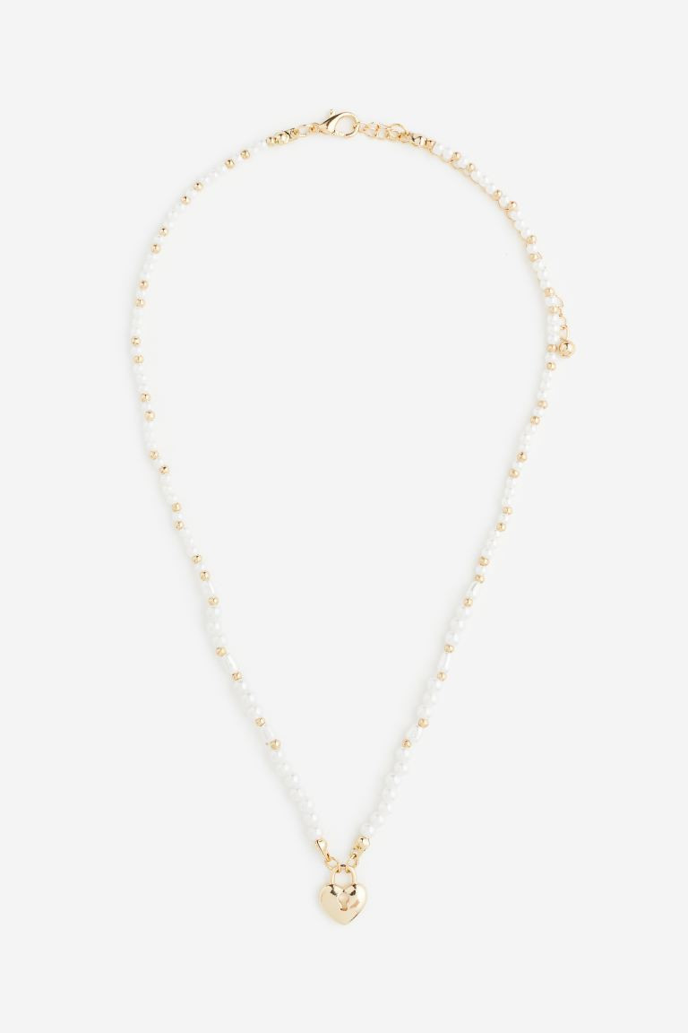 Beaded Necklace with Pendant | H&M (US + CA)