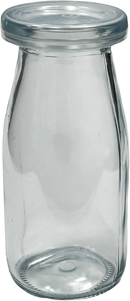 6.76 oz / 200ml Vintage Glass Bottle with Leakproof Clear Lid, Reusable & Eco-Friendly – Ideal ... | Amazon (US)