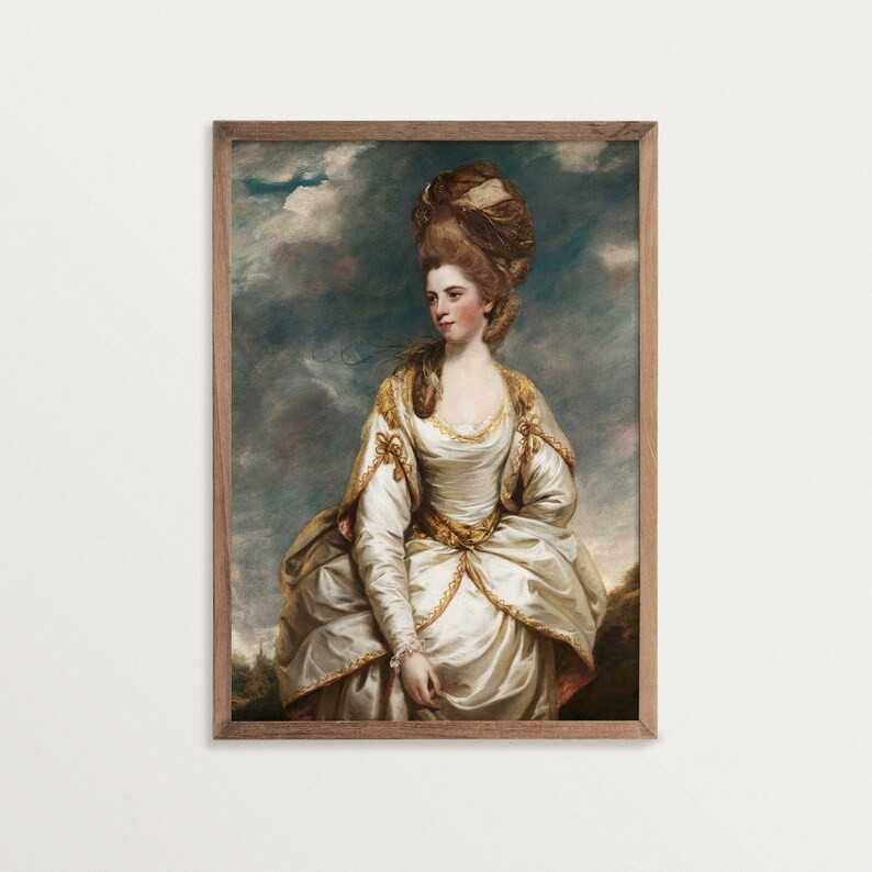 Victorian Portrait Print Sarah Maximalist Decor Regency - Etsy | Etsy (US)