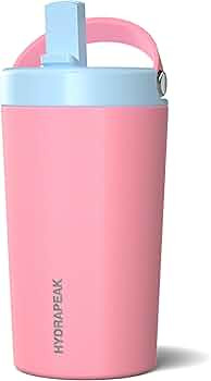 Hydrapeak Junior 14oz Insulated Kids Water Bottle with Straw Lid - Stainless Steel Double Walled ... | Amazon (US)