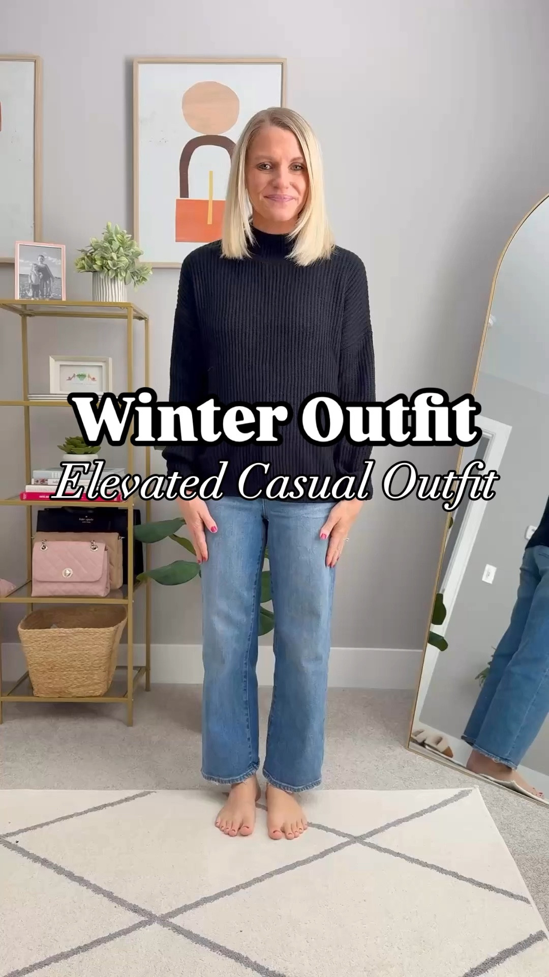 Elevated winter outfit and idea with straight- leg jeans. 
Sweater- xsmall code THRIFTYWIFE10 for 10% off
Jeans- thrifted, brand is Madewell slim wide-leg cropped
Coat- xsmallL

#LTKStyleTip #LTKSeasonal #LTKOver40