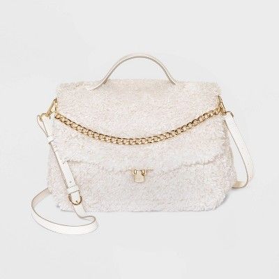 Quilted Top Handle Satchel Handbag - A New Day&#8482; Ivory | Target
