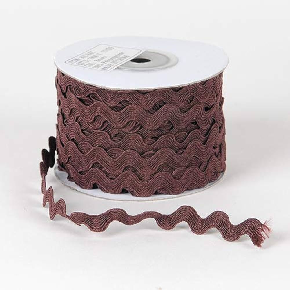 Fuzzy Fabric 7mm - 25 Yards Brown RIC Rac Trim for Pillows Curtains Blankets & Handbags Apparels | Amazon (US)