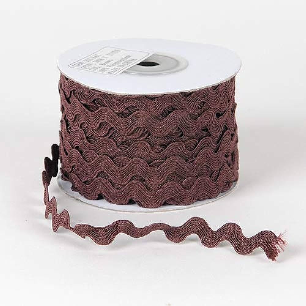 Fuzzy Fabric 7mm - 25 Yards Brown RIC Rac Trim for Pillows Curtains Blankets & Handbags Apparels | Amazon (US)