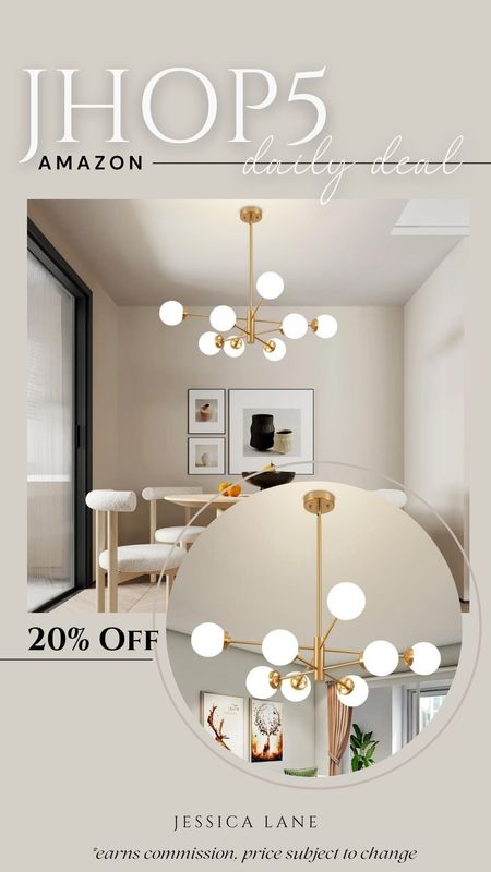 Amazon daily deal, save 20% on this gorgeous Sputnik gold light fixture. Ceiling lights, light fixture, Sputnik light, gold light fixture, modern lighting, Amazon lighting, Amazon home, Amazon deal

#LTKSaleAlert #LTKHome #LTKStyleTip